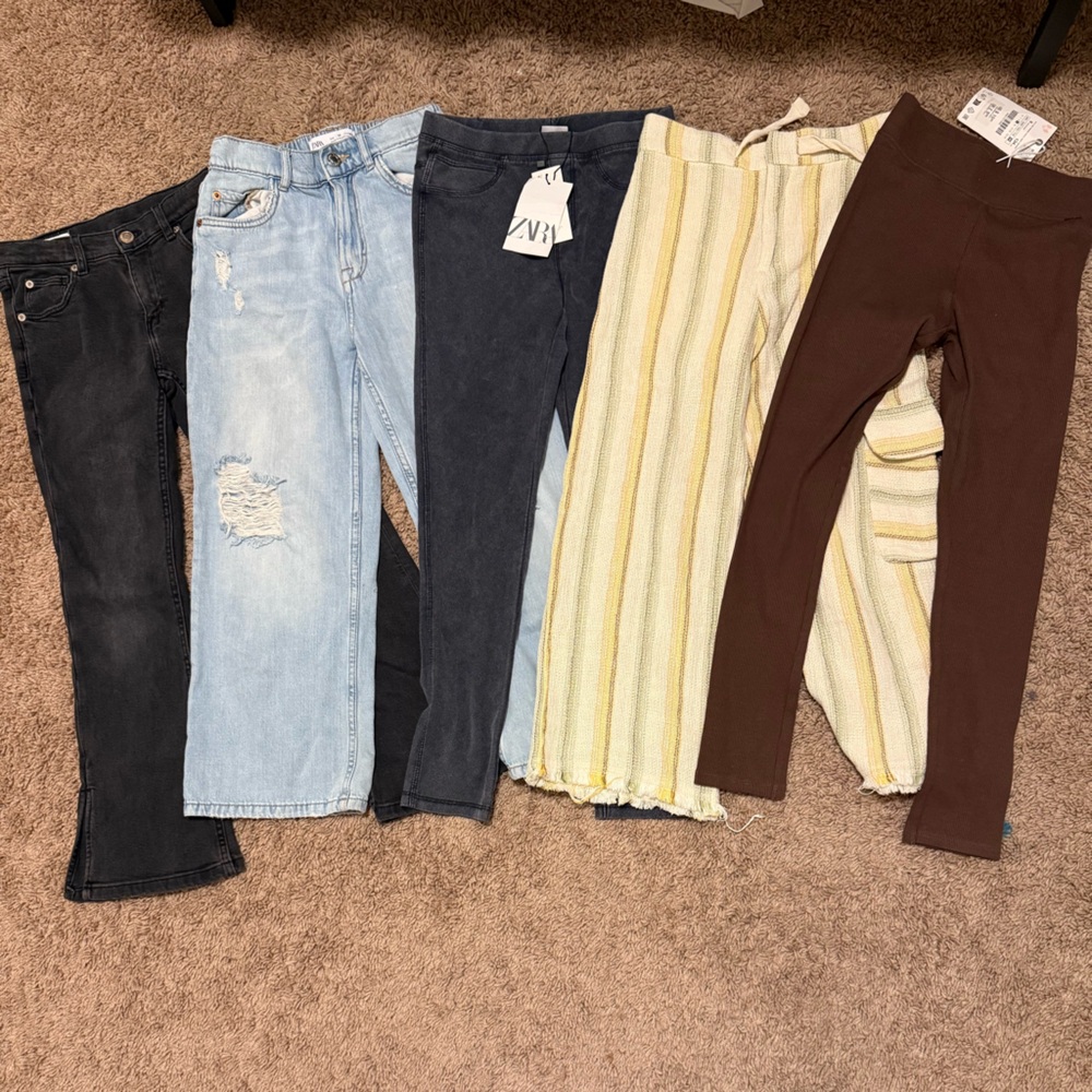 Zara Girls Pants/Jeans Bundle Lot sz 9/10